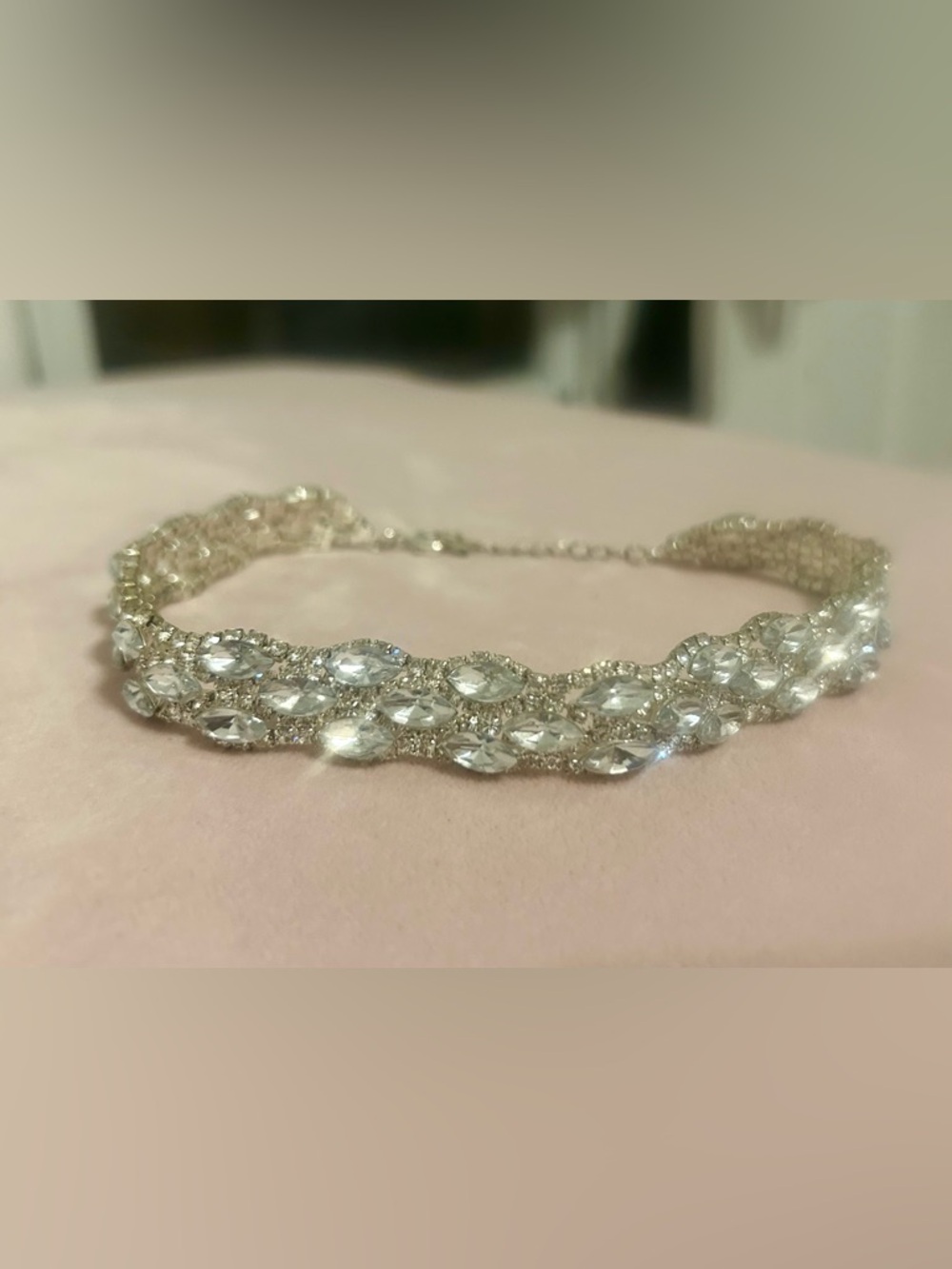 Clear Marquise Statement Choker Necklace - Women Jewelry